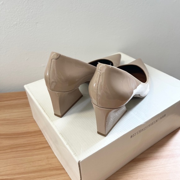 L’Intervalle Nude Patent Leather Pumps (Handcrafted in Spain)